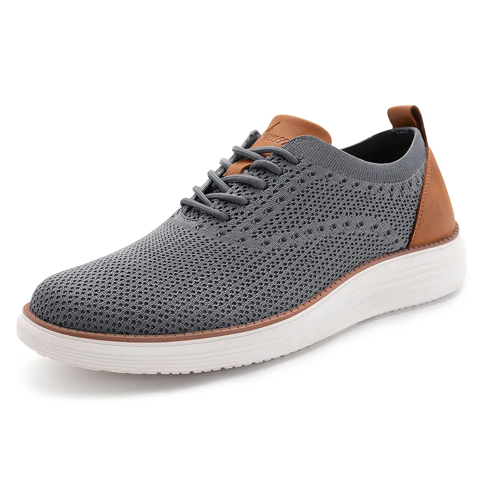 Men's Fashion Mesh Fabric Sneakers Business Casual Oxfords Lightweight Breathable Versatile Walking Shoes Closed Trainer Outdoorfun Fathersdaygift