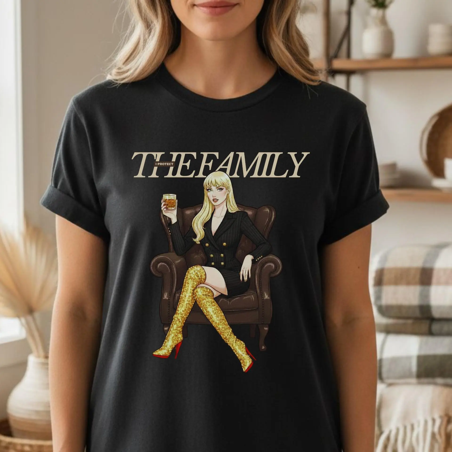Women's Casual Short-Sleeve Spandex Fit Top - Showgirl Era, Showgirl Life, Father Figure Mob Wife Vibes T-Shirt