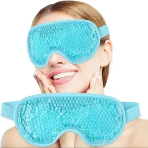 Blue Gel Cooling Ice Eye Mask, Cold and Hot Eye Mask, Eye Mask, Reducing Puffiness, Soothing Dark Circles & Migraine Relief,uitable for All Skin Types