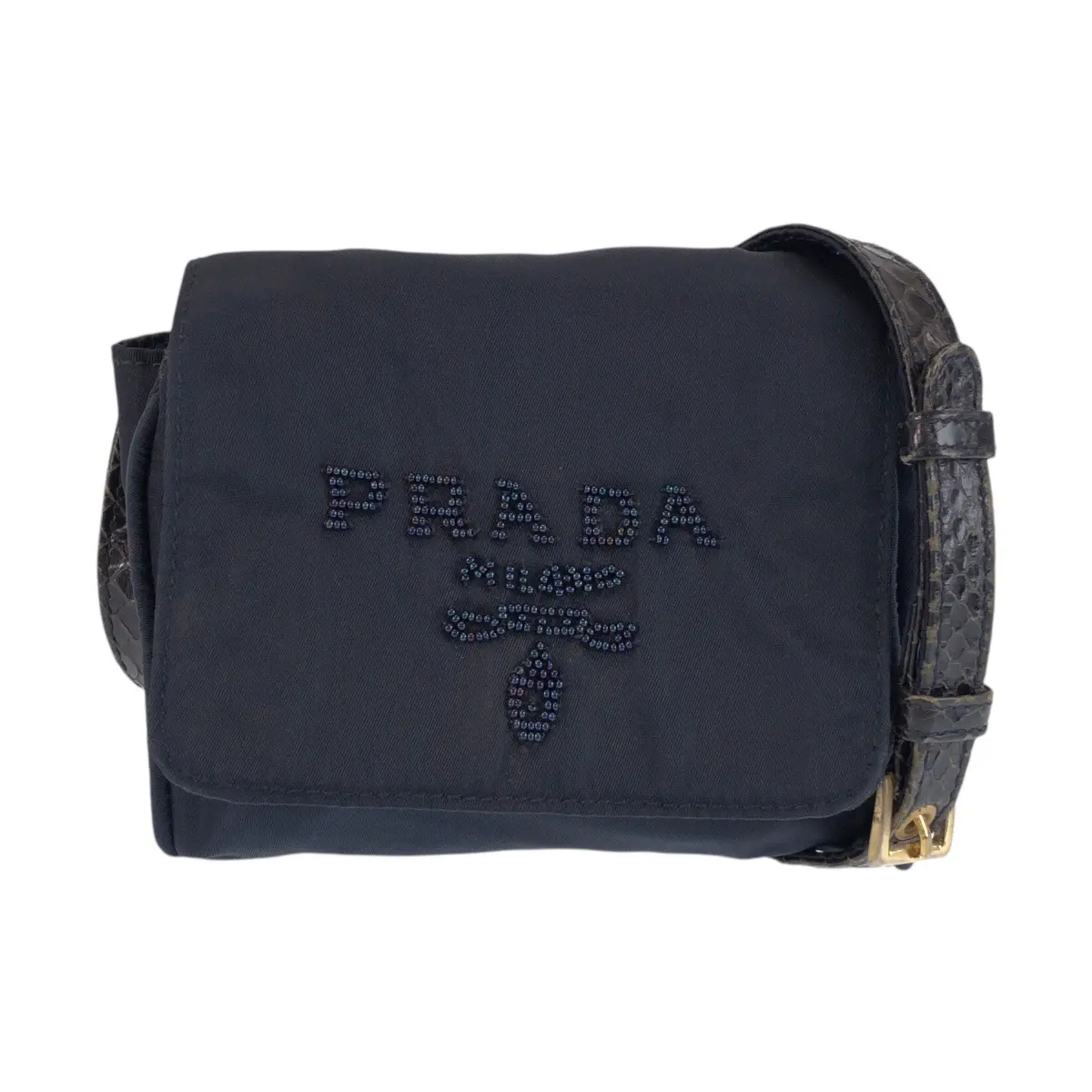 Pre-owned PRADA Nylon Tote Bags Tessuto Python 2way Waist Bag