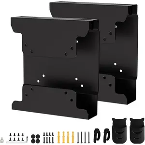 2-Pack Mini PC Mount for Dell VESA Wall Under Desk Mount or Mount to a Monitor Arm, Monitor Stand for Dell OptiPlex MFF 7080 5070 3000 7060 7090 7010 3060 3040 3050 and More Model with Pen Holder