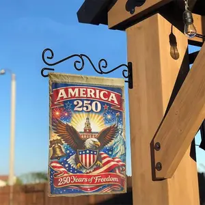 America 250th Anniversary Garden Flag _ Vintage Patriotic Eagle & Liberty Design _ Double Sided Polyester _ Commemorative 2026 Yard Decor