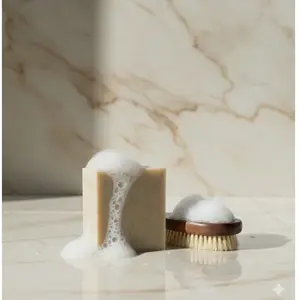 Her Chamber Oatmeal and Honey Bar Soap for Dry Skin - Nourishing Colloidal Oatmeal & Honey Formula for Hydrated & Soft Skin