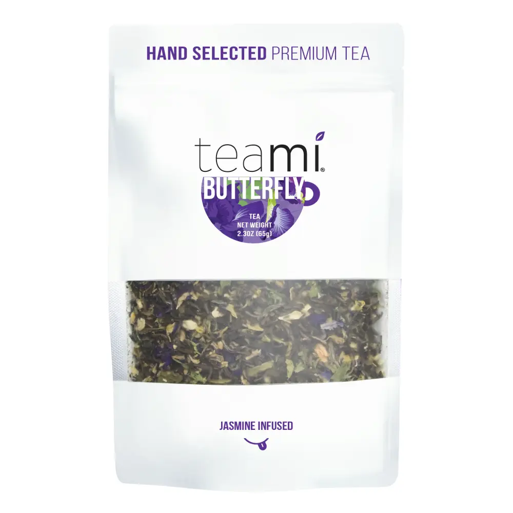 Teami Blends Butterfly Pea Herbal Beverage Jasmine Infused Tea Blend