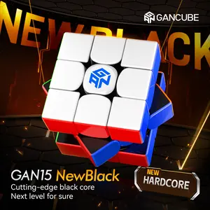 【Official Store】GAN 15 New Black  3x3 Magnetic Speed Cube UV Coated Cube Ideally Combines Weight Magnet and Structure Lightweight 59.5g Smooth Turning Puzzle Toy for Kids & Adults