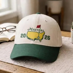 Masters Golf 2026 Embroidered Hat, Augusta Inspired Golf Hat, Golf Lover Gift, Casual Everyday Wear Unisex Adjustable Cap