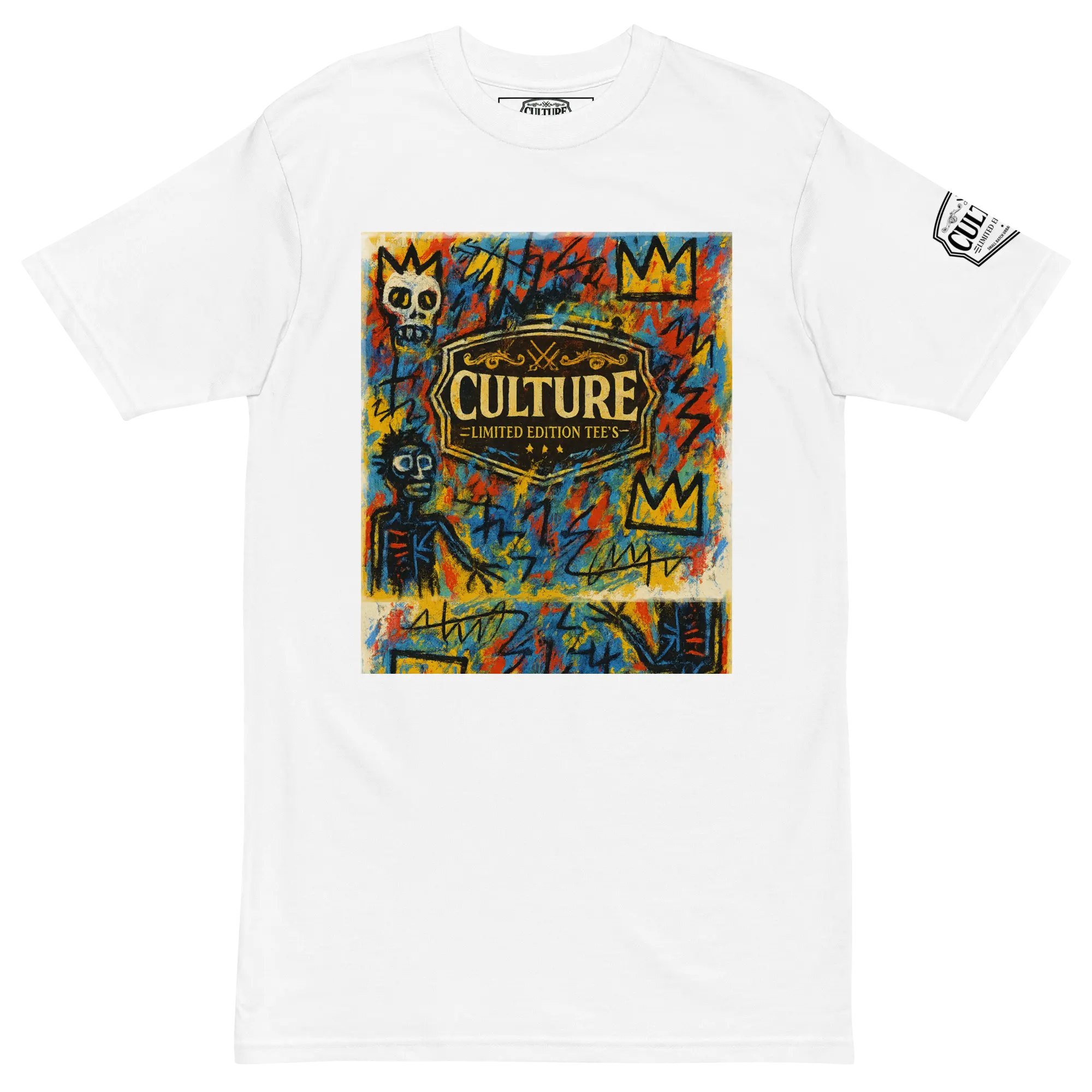Culture Limited “Basquiat Spectrum” Heavyweight Tee – Men’s Oversized Streetwear