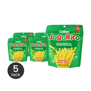 5Packs CALBEE JAGARICO Japanese Potato Sticks - Original Flavor 60g | Viral Snack