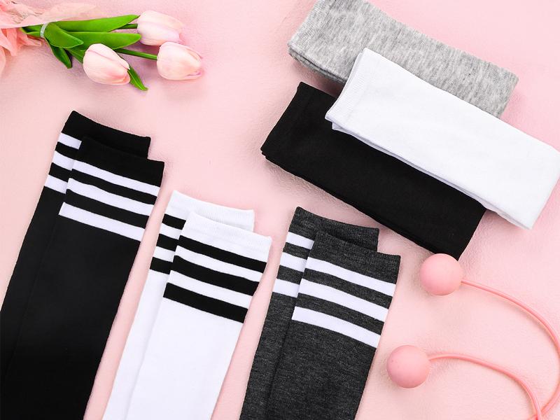 6 Pairs Over Knee Thigh Socks Knee-High Warm Stocking Women Boot Sock Leg Warmer High Socks for Daily Wear, Cosplay