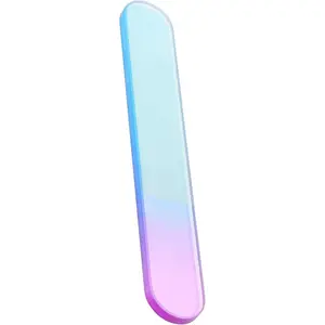 Glass Nail File and Buffer Set for Women Thick Nano Colorful Glass Manicure Tool Portable Case Professional Nail Polisher and Travel Use