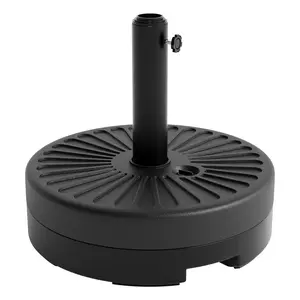 Heavy duty water filled terrace umbrella base - outdoor garden sunshade umbrella stand - sturdy and weather resistant support for courtyard and lawn furniture