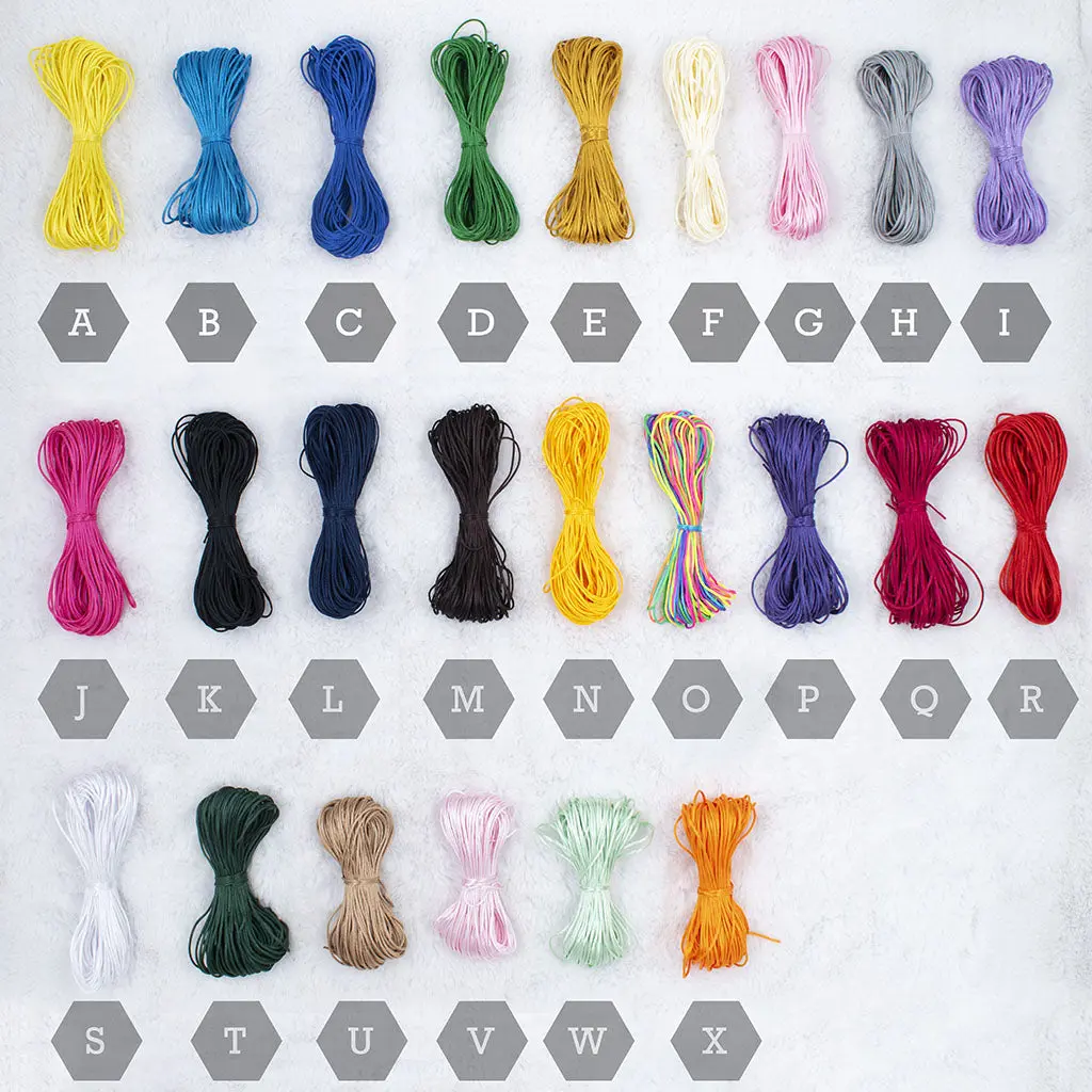 1.5mm Nylon Cording Thread - Variety of Colors to choose from
