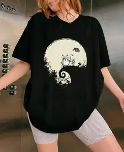 T-shirt adult black Ghibli Miyazaki Spirited Away My Neighbor Totoro