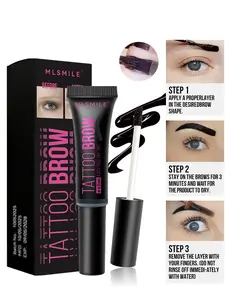 Tear-off Eyebrow Glue, Long-lasting And Non-smudged, Waterproof, Sweat-proof, Easy To Color, Three-Color Eyebrow Glue, Natural Eyebrow Color, Suitable For All Kinds Of Makeup
