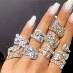 Baguette Halo Ring
