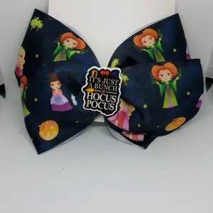 Hocus Pocus hair bow longhair clip