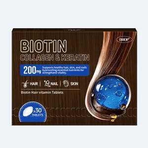 200mg Biotin + Collagen + Keratin | DHOP Hair Vitamin Tablets | Scientific Formula