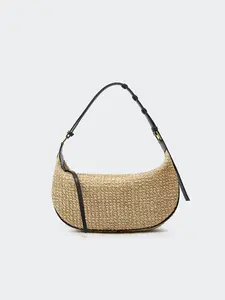 New Fashionable High-Quality Single Shoulder Crossbody Bag, Unique Straw Design, Simple Dumpling Bag, All-Season Casual Style