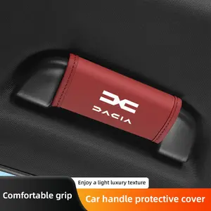 2Pcs Car Roof Handle Protective Cover Pull Gloves Interior Accessories For Dacia Logan Sandero Duster Lodgy Spring Jogger Dokker Stepway Bigster