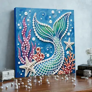 1 Framed Pearl & Diamond Painting Kit | SHOPBOP — Art Pattern, Acrylic Paints; Ideal for Decorating Living Rooms, Bedrooms, and Studies; An Excellent Choice for Christmas, New Year, or Birthday Gifts.