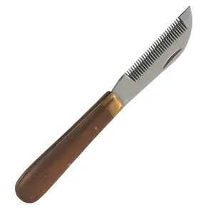 Mane & Tail Comb for Horses – Heavy-Duty, Ergonomic Design with Fold-Up Thinning Comb for Easy Carry & Wooden Handle – Ideal for Gentle Detangling, Grooming, and Equine Hair Care