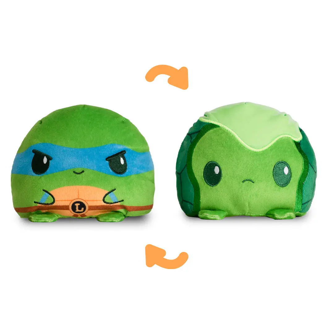 Leonardo & Ooze Turtle 4" Reversible Plushie Leonardo & Ooze Turtle 4" Reversible Plushie