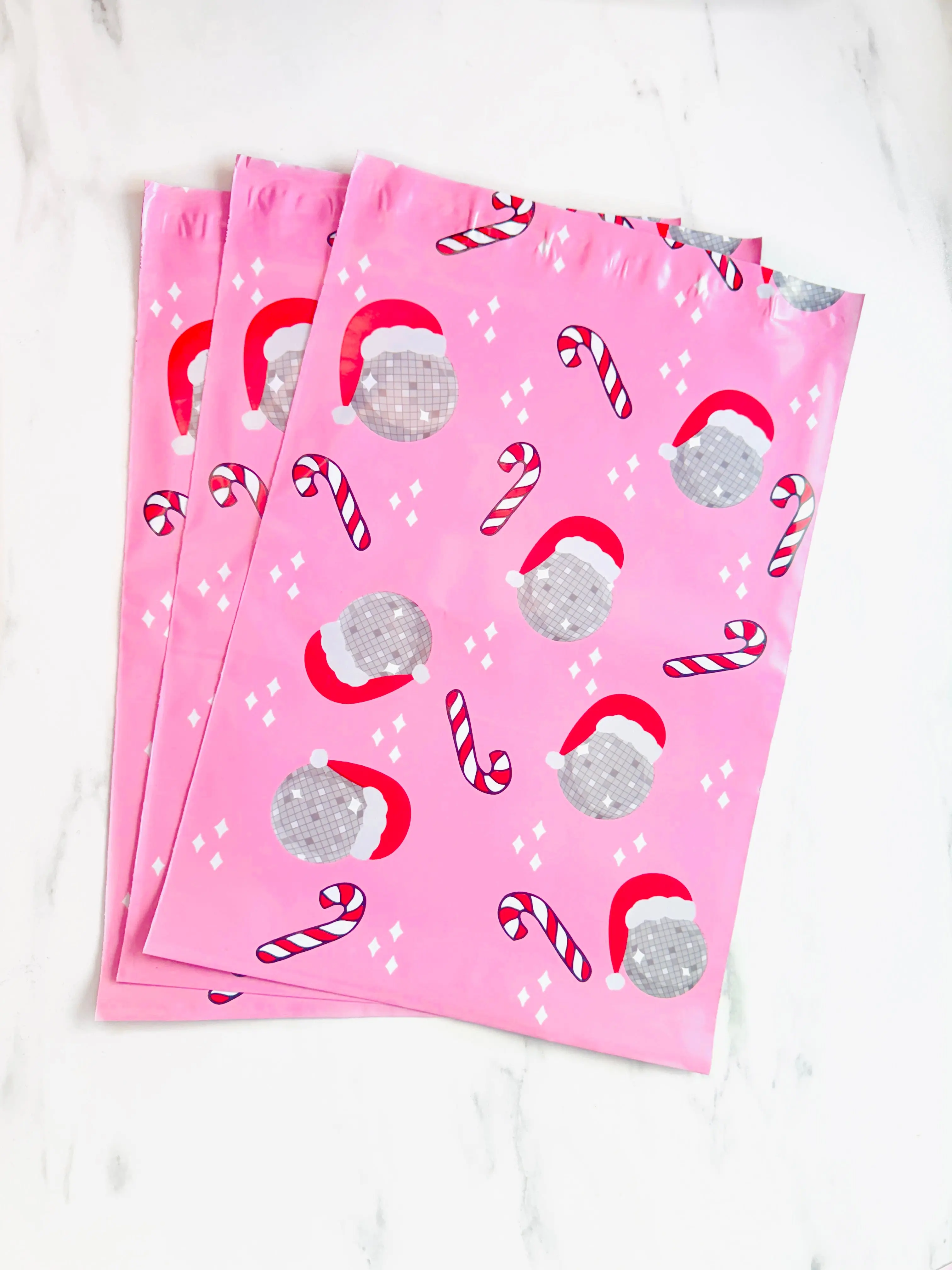 10x13" Christmas Disco Poly Mailer
