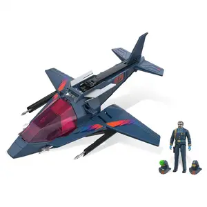 The Loyal Subjects M.A.S.K High Tech Helicopter with Miles "Wolf" Mayhem Action Figure Set