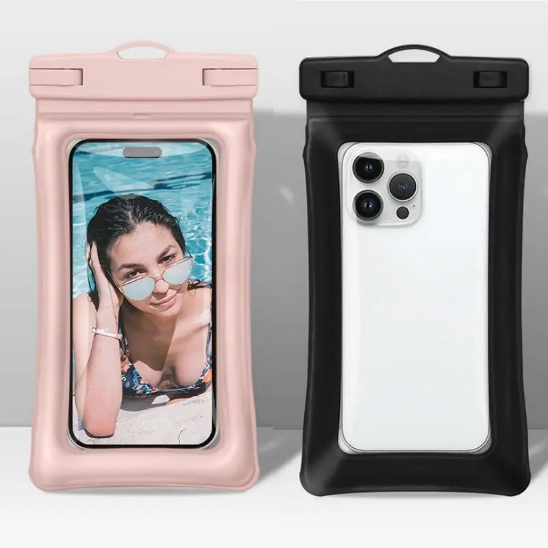 Waterproof Phone Pouch 2-Pack, Universal 8.3" IPX8 Phone Protector for Swimming, Transparent TPU Casing with Touch-Sensitive Screen and Adjustable Lanyard, Smartphone, Handheld, Devices, Accessories, Cover