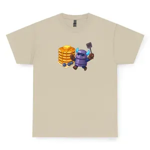 Pancake Warrior Funny Pancake T-Shirt, Cute Breakfast Gamer Graphic Tee Pancake Stack Meme Shirt Food Lover Streetwear Gift