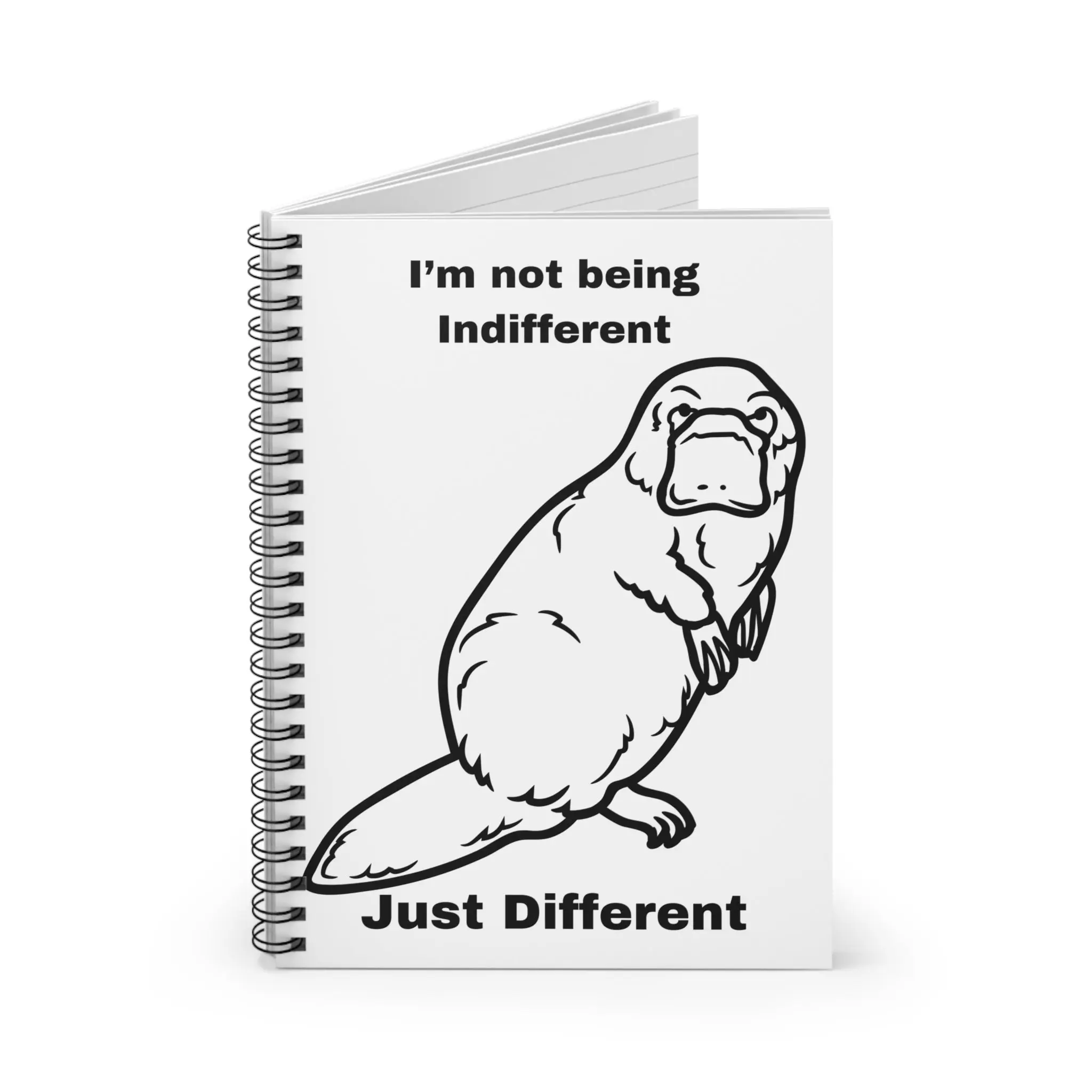 Platypus Spiral Notebook - Ruled Line