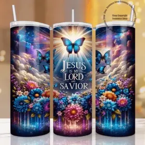 Jesus | 20oz Skinny sublimation tumbler transfer print out (TRANSFER ONLY, NOT A FINISHED TUMBLER)