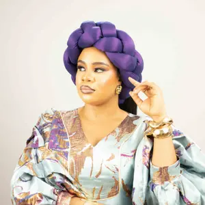 ZURI AFRICAN BRAIDED HAIRBAND (PURPLE)