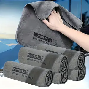 2/4/6/8pcs Ultra-Fine Fiber Car Wash Towels, Reusable Multi-Purpose Cleaning Cloths, Quick-Dry Super Absorbent Kitchen Towels, RV Towel Rolls