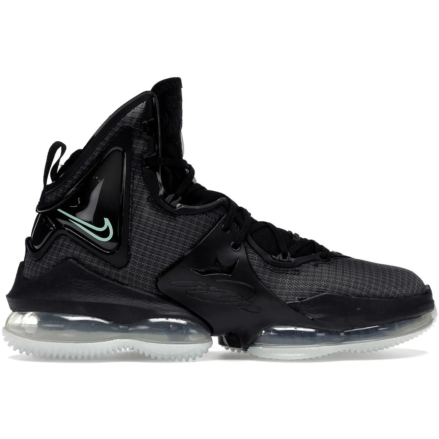 Nike LeBron 19 Black Anthracite Green Glow (CZ0203-003)