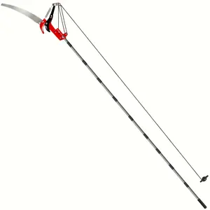 2-In-1 Extendable Branch Pruner with Saw, Alloy Steel Pole Saw, Lightweight Stainless Handle, Multifunctional Tool for Palm Trees