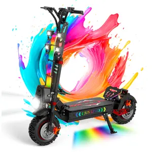 JL86 Electric Scooter, 10000W Dual Motor,Up to 55 MPH, 75 Miles Long Range, 13" Pneumatic Tires,60V 40Ah, Off-Road Electric Scooters Adults,Foldable