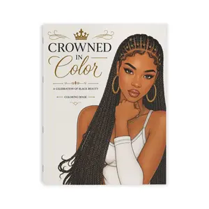Crowned in Color Coloring Book | Black Beauty Portraits, Natural Hair Illustrations