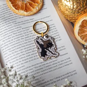 Double Trouble Fourth Wing Hard Enamel Keychain | Licensed