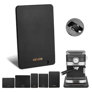 fathersdaygift VEVOR Appliance Slider, Large 16x 12-inch, Rolling Sliding Tray with Silent Rubber Wheels Hollow Handle, Easy to Clean, Appliance Rolling Tray for Coffee Maker, Kitchen Countertop, Black