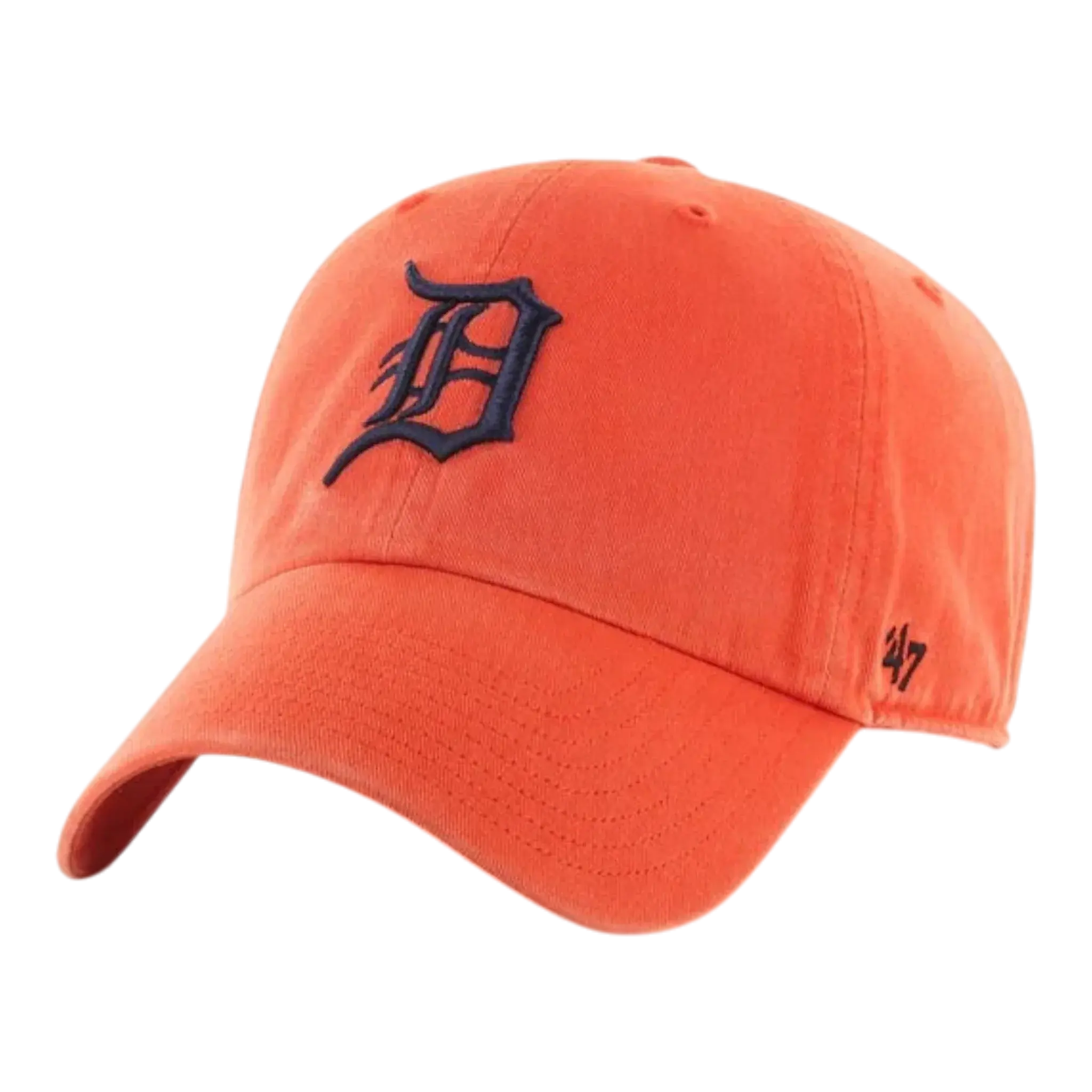 47 Brand Clean Up Detroit Tigers Strapback in Orange | Adjustable Cap