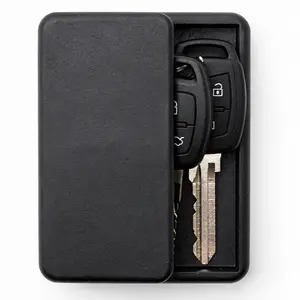 Master Lock Magnetic Key Holder Portable Magnetic Hide-A-Key Case for 1-2 Keys, Durable Plastic, Black