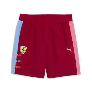 PUMA Mens Scuderia Ferrari Mt7 7 Inch Shorts Casual Bottoms Casual - Red