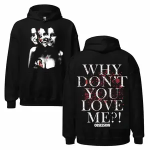 Obsession 2026 Horror Movie Merch Why Don't You Love Me Nikki Sweatshirt Hoodie - Premium Graphic T-Shirt Reprint - Elevate your fan collection with this high-quality Obsession 2026 horror movie