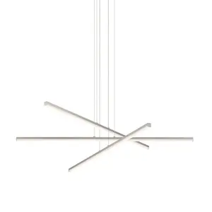 3-Arm Stix LED Chandelier - Adjustable Modern Geometric Lighting with Energy-Efficient Illumination