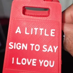 1pc “A LITTLE SIGN TO SAY I LOVE YOU” Desk Sign, Perfect for Valentine's Day and Birthday Gift for Girlfriend, Boyfriend or Family, Romantic Office Desktop Decoration, Small Family Decoration and Novelty Desk Decor #TOP PICKS