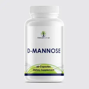 ClinicalRoots.ai D-Mannose 60 Capsules - Natural Sugar Supplement for Urinary Tract Health & Digestive Support