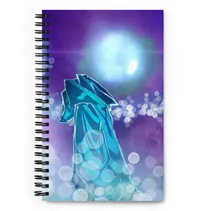 Glowing Man Spiral Sketchbook 5.5″ × 8.5″ Grid Paper