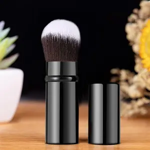 1pc Professional Retractable Kabuki Brushes - Foundation Powder Face Blender Brush - Extensible Mineral Blending Buffing Concealer Brush