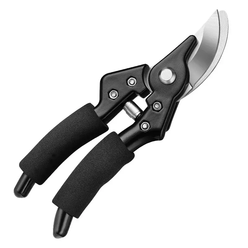 2-in-1 Ratchet Pruning Shears, Professional Garden Clippers with 2 Adjustable Cutting Sizes, Heavy Duty Tree Branch Cutter for Gardening, Shrub & Flower Trimming
